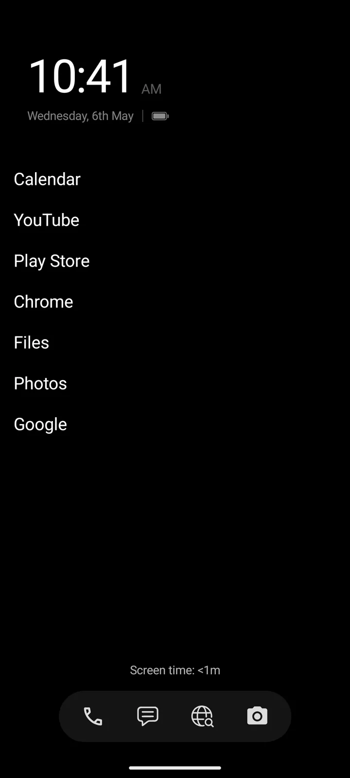 Stillr home screen